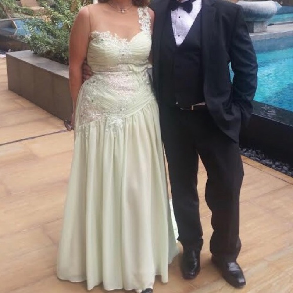 A-Line Formal Dress in Sage